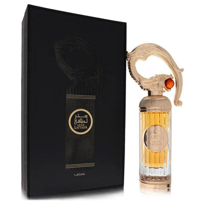 An image displaying Lattafa Sehr by Lattafa Eau De Parfum Spray 3.4 oz for Men by Lattafa