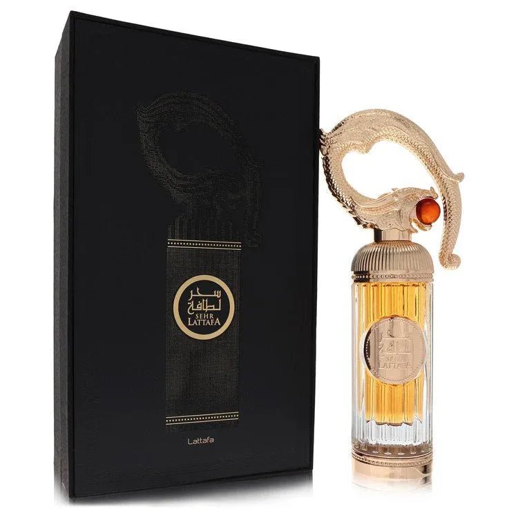 An image displaying Lattafa Sehr by Lattafa Eau De Parfum Spray 3.4 oz for Men by Lattafa
