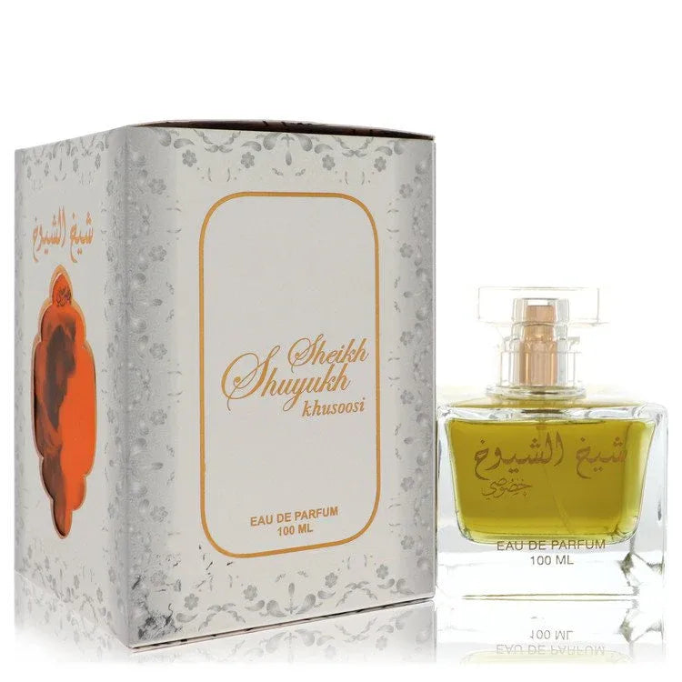An image displaying Lattafa Sheikh Al Shuyukh Khusoosi by Lattafa Eau De Parfum Spray 3.4 oz for Women by Lattafa