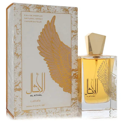 An image displaying Lattfa Al Athal by Lattafa Eau De Parfum Spray 3.4 oz for Women by Lattafa