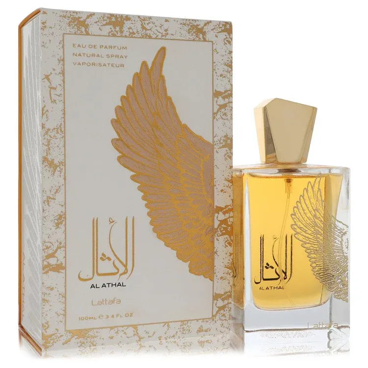 An image displaying Lattfa Al Athal by Lattafa Eau De Parfum Spray 3.4 oz for Women by Lattafa