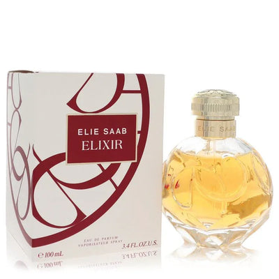 An image displaying Elie Saab Elixir by Elie Saab Eau De Parfum Spray 3.4 oz for Women by Elie Saab