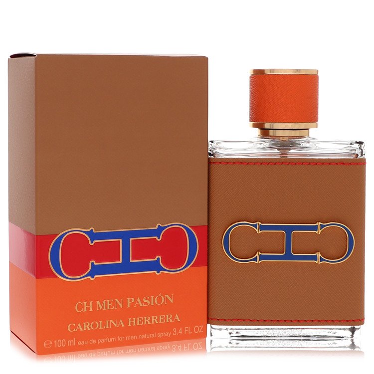 An image displaying CH Pasion by Carolina Herrera Eau De Parfum Spray 3.4 oz for Men by Carolina Herrera