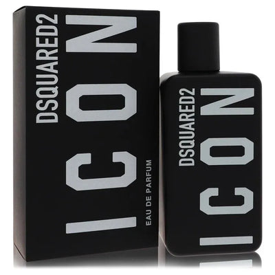 An image displaying Dsquared2 Icon Pour Homme by Dsquared2 Eau De Parfum Spray 3.4 oz for Men by Dsquared2