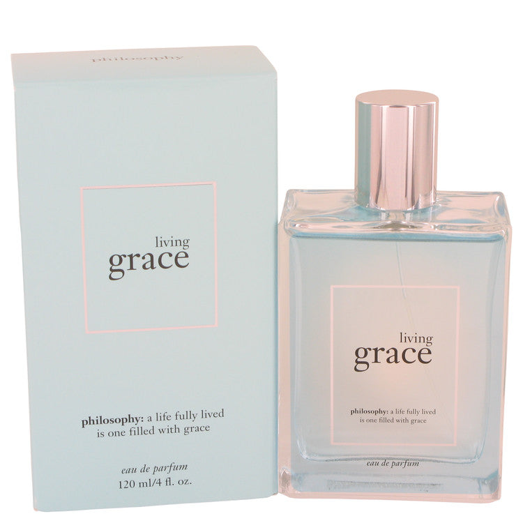 An image displaying Living Grace by Philosophy Eau De Parfum Spray 4 oz for Women by Philosophy