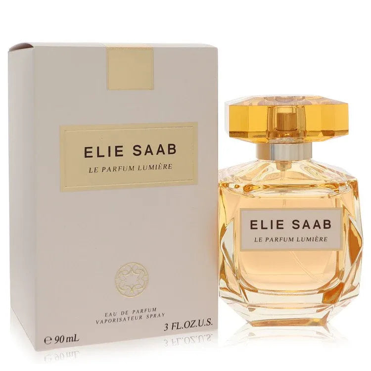 An image displaying Elie Saab Le Parfum Lumiere by Elie Saab Eau De Parfum Spray 3 oz for Women by Elie Saab