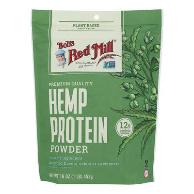 An image displaying Bob's Red Mill - Hemp Protein Powder - 16 Ounce - Case Of 4 by Bob's Red Mill