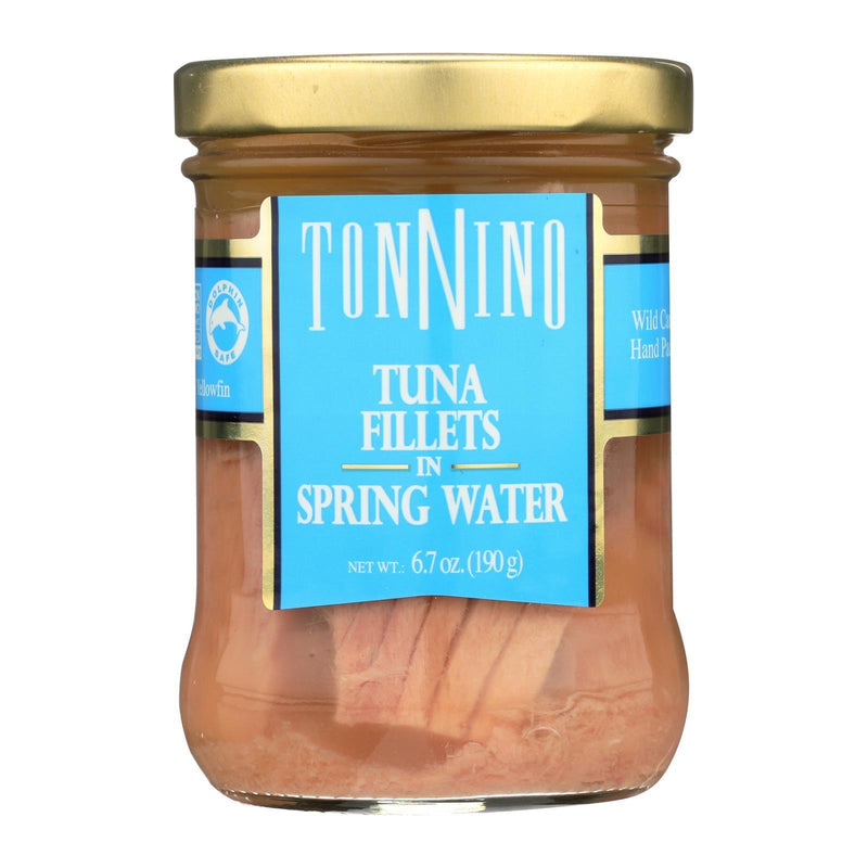 Tonnino Tuna Fillets - Spring Water - Case Of 6 - 6.7 Ounce