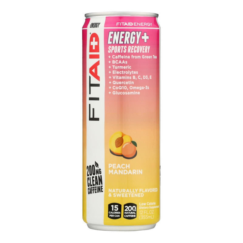 Lifeaid Beverage Company - Fitaid Energy Peach Mand - Case Of 12-12 Ounce