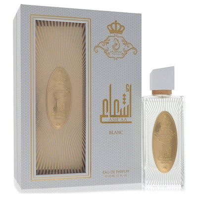 An image displaying Arabiyat Prestige Ash'aa Blanc by Arabiyat Prestige Eau De Parfum Spray 3.7 oz for Women by Arabiyat Prestige