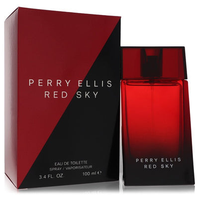 An image displaying Perry Ellis Red Sky by Perry Ellis Eau De Toilette Spray 3.4 oz for Men by Perry Ellis