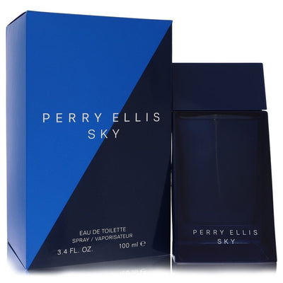 An image displaying Perry Ellis Sky by Perry Ellis Eau De Toilette Spray 3.4 oz for Men by Perry Ellis