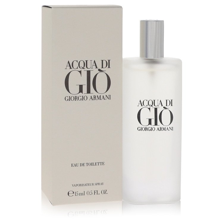 An image displaying Acqua Di Gio by Giorgio Armani Eau De Toilette Spray .5 oz for Men by Giorgio Armani