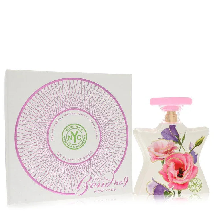An image displaying Bond No. 9 New York Flowers by Bond No. 9 Eau De Parfum Spray 3.3 oz for Women by Bond No. 9
