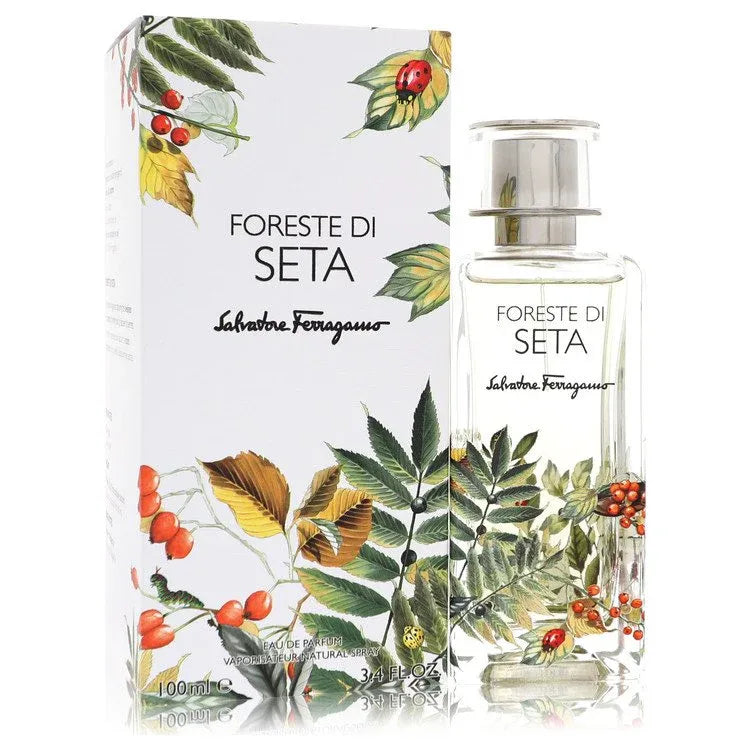 An image displaying Salvatore Ferragamo Foreste Di Seta by Salvatore Ferragamo Eau De Parfum Spray 3.4 oz for Women by Salvatore Ferragamo