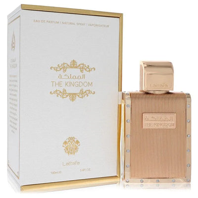 An image displaying Lattafa The Kingdom by Lattafa Eau De Parfum Spray 3.4 oz for Men by Lattafa