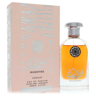 An image displaying Lattafa Asdaaf Muadathee by Lattafa Eau De Parfum Spray 3.4 oz for Women by Lattafa