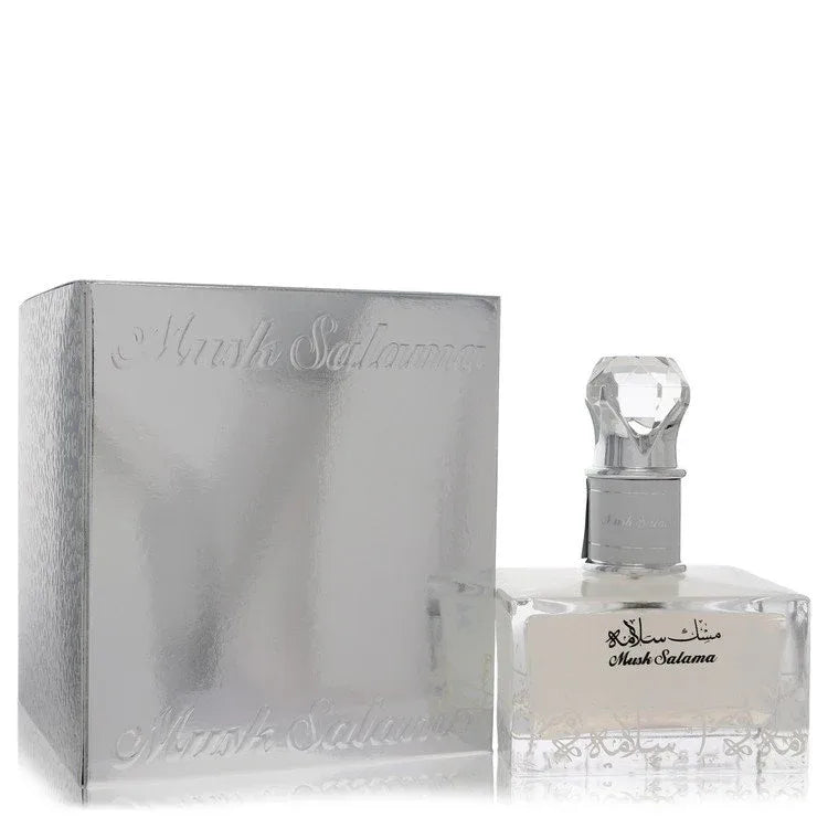 An image displaying Lattafa Musk Salama by Lattafa Eau De Parfum Spray 3.4 oz for Women by Lattafa