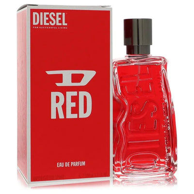An image displaying Diesel D Red by Diesel Eau De Parfum Spray 3.4 oz for Men by Diesel