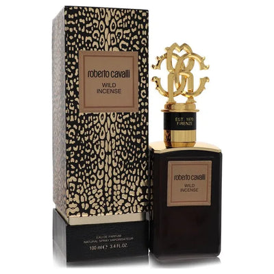 An image displaying Roberto Cavalli Wild Incense by Roberto Cavalli Eau De Parfum Spray 3.4 oz for Women by Roberto Cavalli