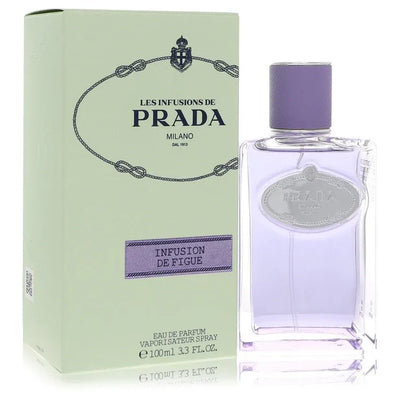 An image displaying Prada Les Infusions De Infusion De Figue by Prada Eau De Parfum Spray 3.3 oz for Women by Prada