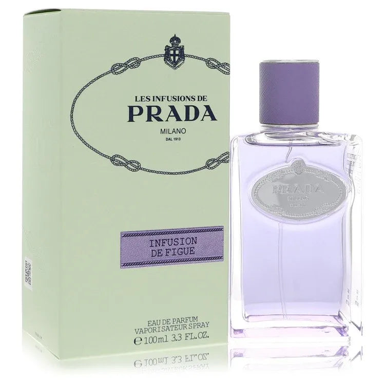An image displaying Prada Les Infusions De Infusion De Figue by Prada Eau De Parfum Spray 3.3 oz for Women by Prada