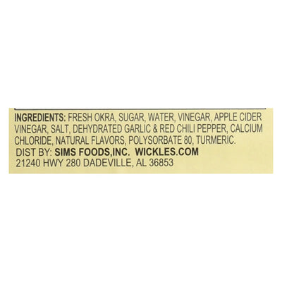 Wickles Wicked Okra  - Case Of 6 - 16 Ounce