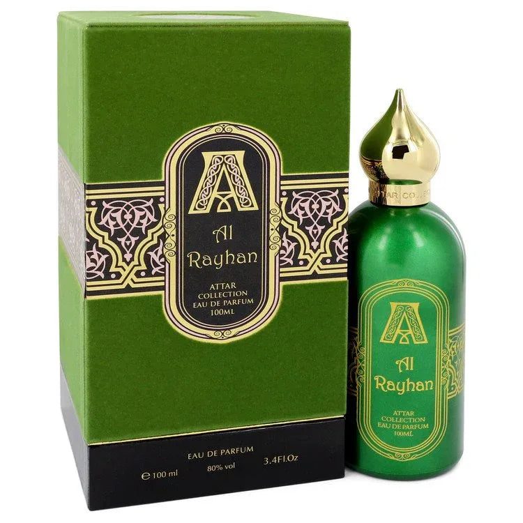 An image displaying Al Rayhan by Attar Collection Eau De Parfum Spray 3.4 oz for Women by Attar Collection