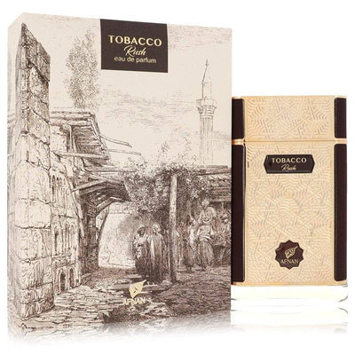 An image displaying Afnan Tobacco Rush by Afnan Eau De Parfum Spray 2.7 oz for Men by Afnan