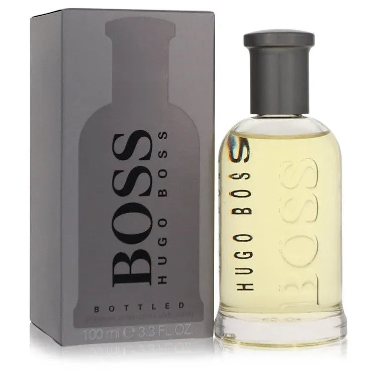 An image displaying BOSS NO. 6 by Hugo Boss After Shave (Grey Boc) 3.3 oz for Men by Hugo Boss