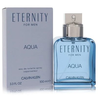 An image displaying Eternity Aqua by Calvin Klein Eau De Toilette Spray for Men by Calvin Klein