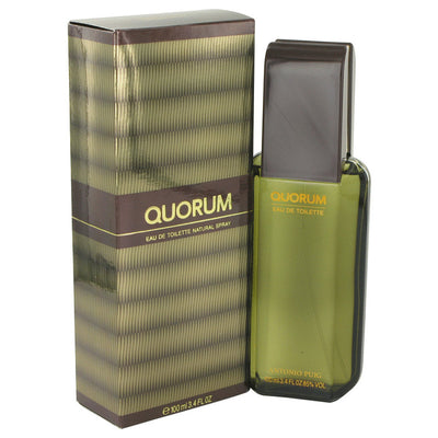 An image displaying QUORUM by Antonio Puig Eau De Toilette Spray 3.4 oz for Men by Antonio Puig