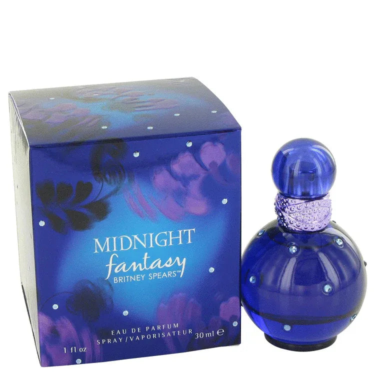 An image displaying Fantasy Midnight by Britney Spears Eau De Parfum Spray for Women by Britney Spears