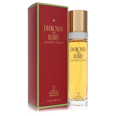 An image displaying DIAMONDS & RUBIES by Elizabeth Taylor Eau De Toilette Spray for Women by Elizabeth Taylor