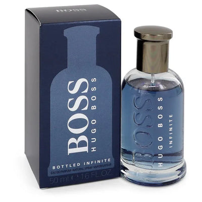 An image displaying Boss Bottled Infinite by Hugo Boss Eau De Parfum Spray for Men by Hugo Boss