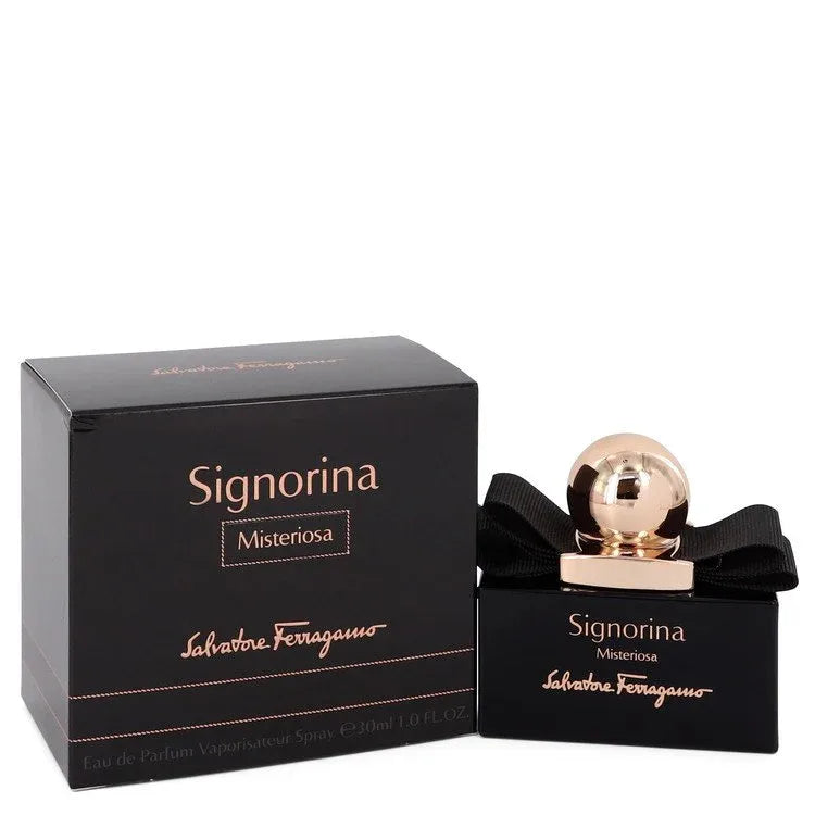 An image displaying Signorina Misteriosa by Salvatore Ferragamo Eau De Parfum Spray for Women by Salvatore Ferragamo