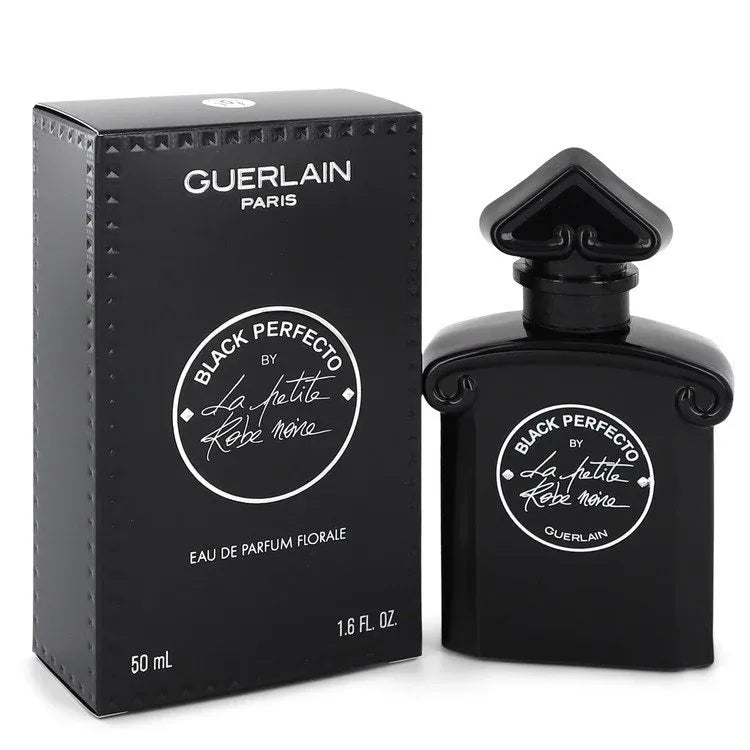 An image displaying La Petite Robe Noire Black Perfecto by Guerlain Eau De Parfum Florale Spray for Women by Guerlain