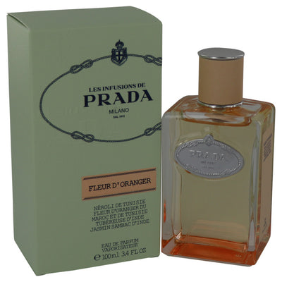 An image displaying Prada Infusion De Fleur D'oranger by Prada Eau De Parfum Spray for Women by Prada
