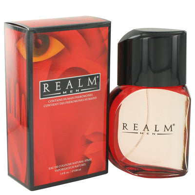 An image displaying REALM by Erox Eau De Toilette / Cologne Spray for Men by Erox
