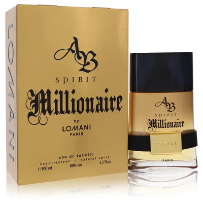 An image displaying Spirit Millionaire by Lomani Eau De Toilette Spray for Men by Lomani