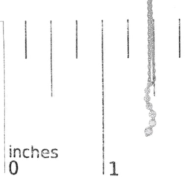 An image displaying .925 Sterling Silver 1/4 Cttw Lab Grown Diamond Journey Pendant Necklace - 18" Inches by Infinite Jewels