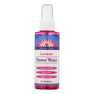 An image displaying Heritage Products Flower Water Lavender - 4 Fl Oz by Heritage Products