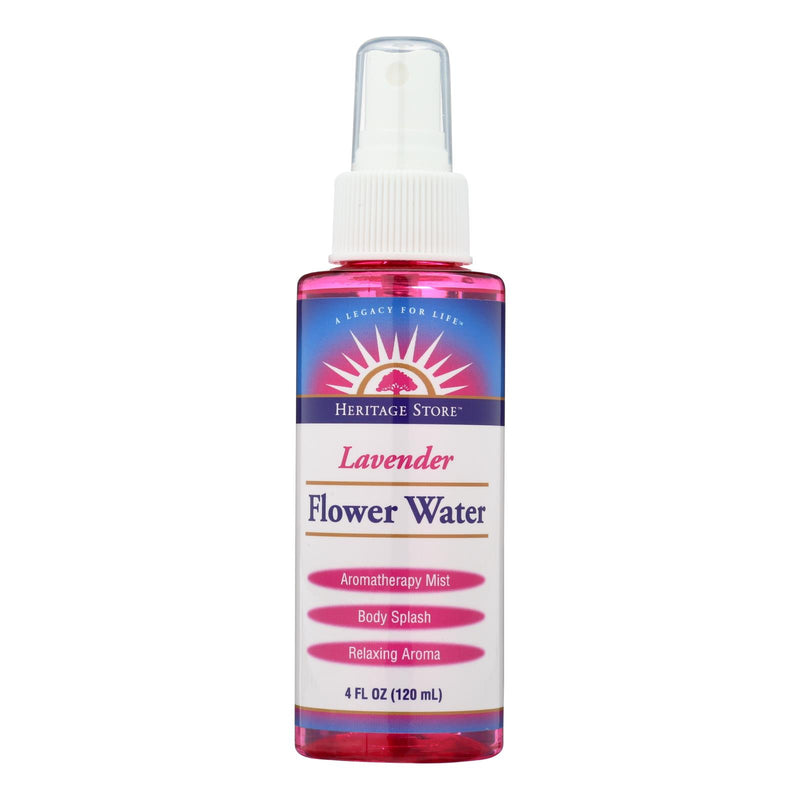 An image displaying Heritage Products Flower Water Lavender - 4 Fl Oz by Heritage Products