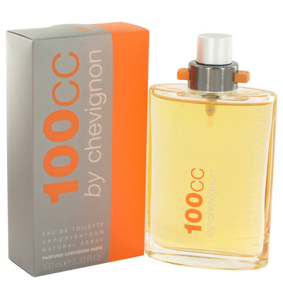 An image displaying 100cc by Chevignon Eau De Toilette Spray 3.33 oz for Men by Chevignon