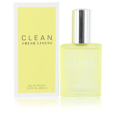 An image displaying Clean Fresh Linens by Clean Eau De Parfum Spray 1 oz for Women by Clean