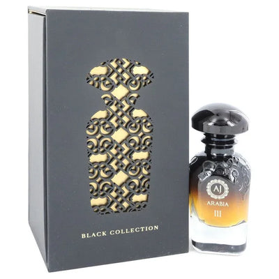 An image displaying Arabia Black III by Widian Extrait De Parfum Spray 1.67 oz for Women by Widian