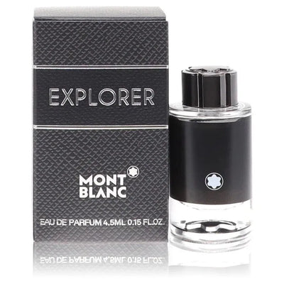 An image displaying Montblanc Explorer by Mont Blanc Mini EDP .15 oz for Men by Mont Blanc