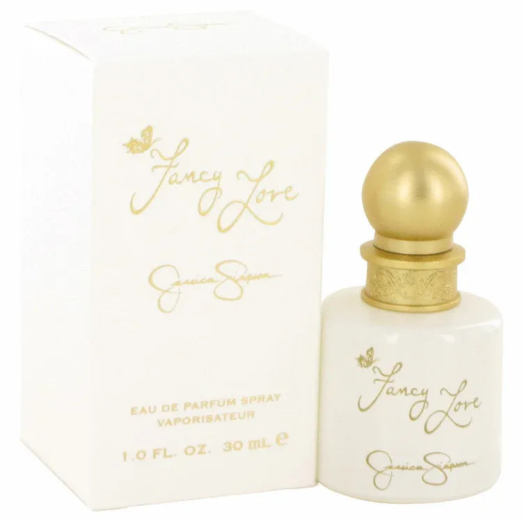 An image displaying Fancy Love by Jessica Simpson Eau De Parfum Spray 1 oz for Women by Jessica Simpson