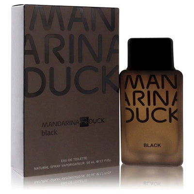 An image displaying Mandarina Duck Black by Mandarina Duck Eau De Toilette Spray 1.7 oz for Men by Mandarina Duck