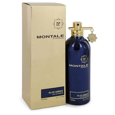 An image displaying Montale Blue Amber by Montale Eau De Parfum Spray 3.4 oz for Women by Montale